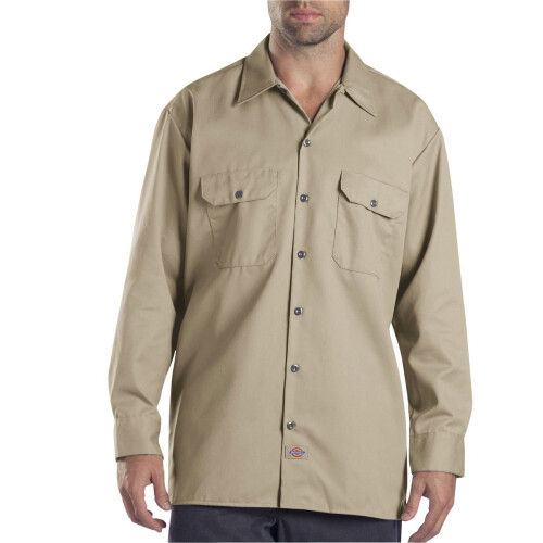 Dickies Dickies camicie da lavoro da uomo a maniche lunghe comode e abbottonate Desert Sand XX-Large US