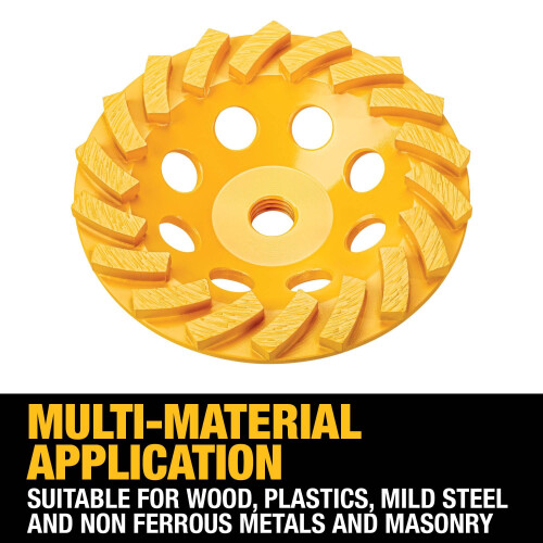 DeWalt DEWALT DW4772T Roda de copo de diamante XP Turbo de 4 polegadas 1