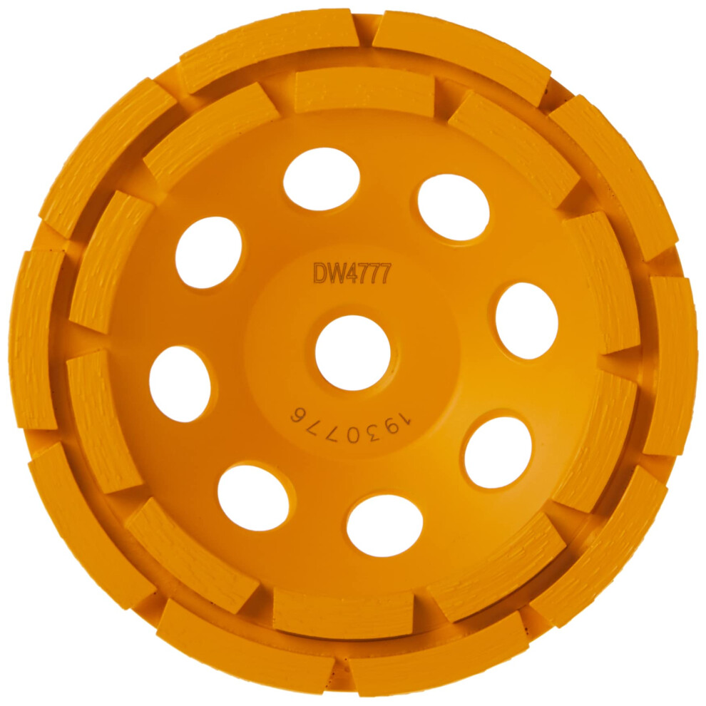 DEWALT Concrete Grinding Wheel  Double Row  Diamond Cup  5-Inch (DW4777)