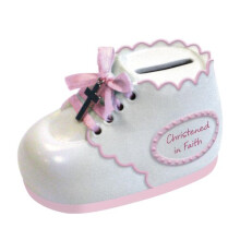 Enesco Dit is de Dag door Gregg Gift Doop Bank, 5,7 cm, Roze