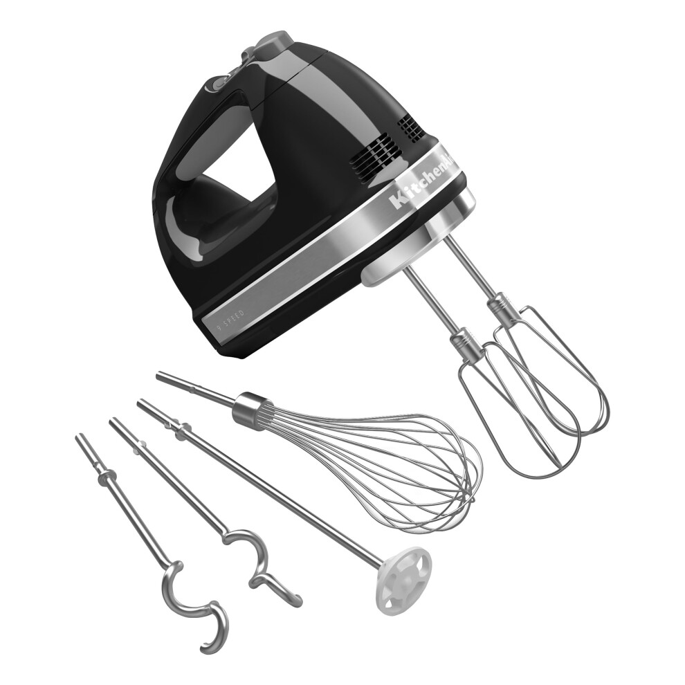 Kitchenaid 9-Speed Digital Hand Mixer With Turbo Beater Ii Accessories And Pro Whisk - Onyx/Black