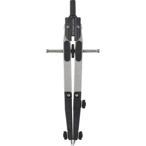 Faber-Castell Faber-Castell 174014 Quick Set Compass Jointed 4 mm Peg Silver 1