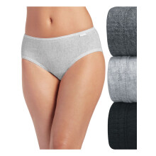 Jockey Damunderkläder Elance Hipster - 3-Pack, Grå Heather/Charcoal Heather/Black, 7