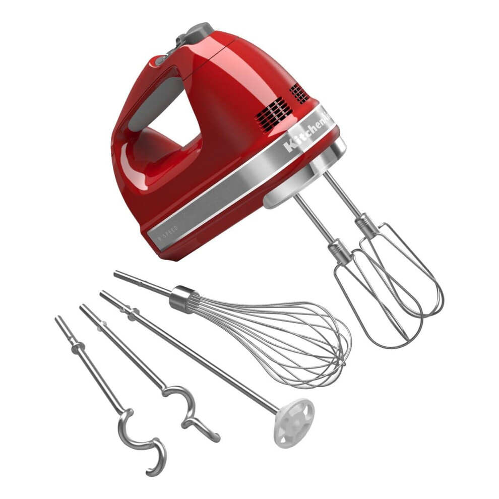 KitchenAid KHM926ER Empire Red 9-Speed Hand Mixer