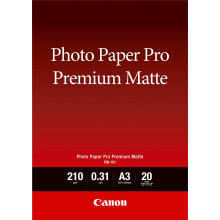 Canon Pro Premium PM-101 Matte Liso 310 micrômetros A3 (297 x 420 mm) 210 g-m² 20 folhas de papel fotográfico para PIXMA PRO-1,…