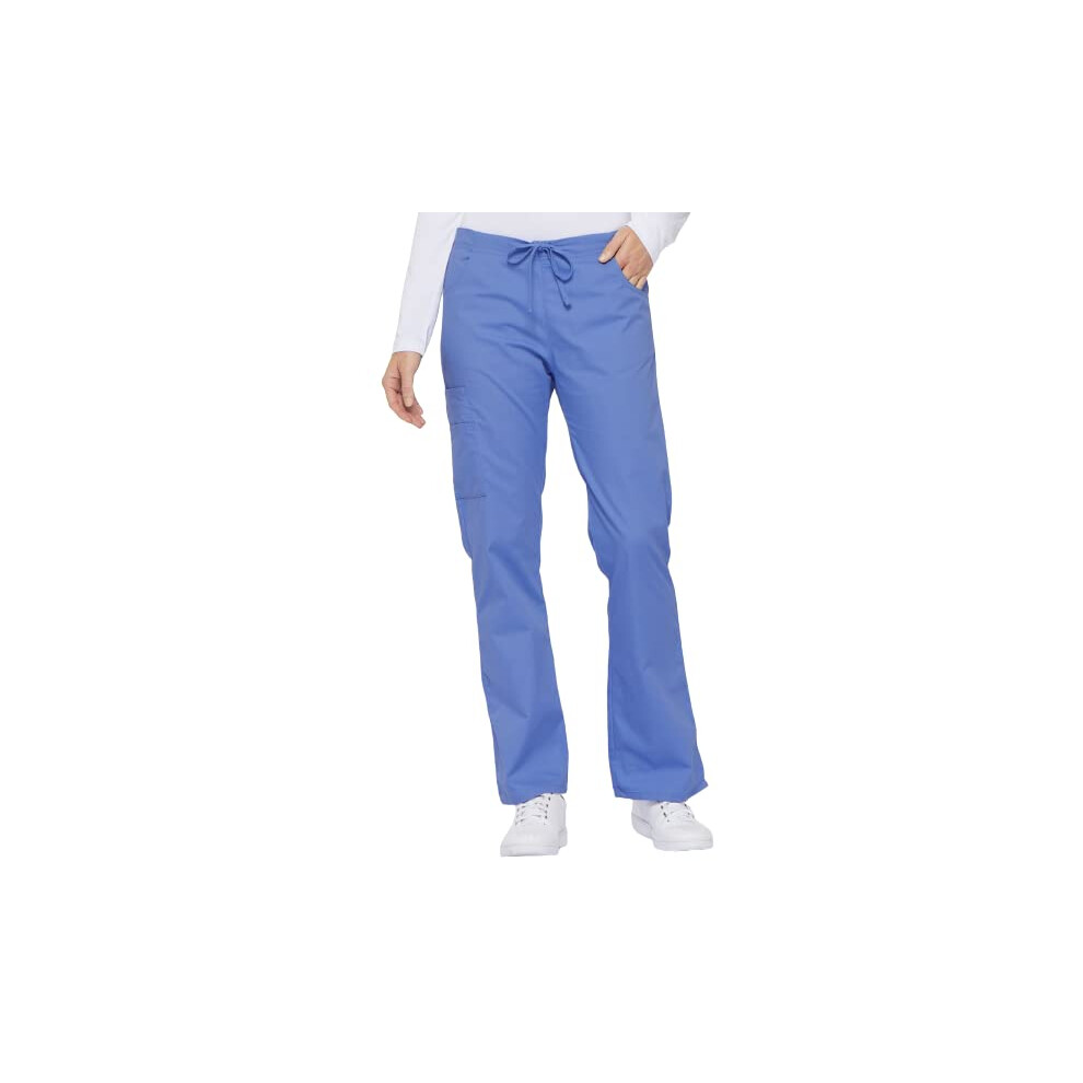 Dickies Womens Signature Mid Rise Drawstring Scrubs cargo Pant  ciel  XX-Large Tall