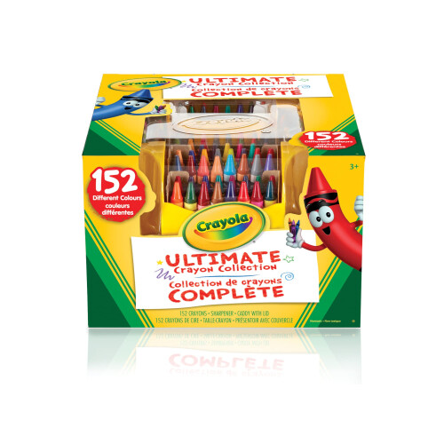 Crayola Crayola Ultimate Crayon Caddy με Καπάκι και Ξύστη, 152 Κηρομπογιές (520030)