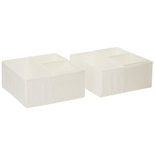 Bo   te de rangement pour tiroirs Ikea, blanche (6 pi   ces) 1