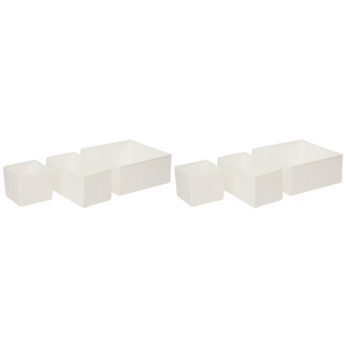 Bo   te de rangement pour tiroirs Ikea, blanche (6 pi   ces)
