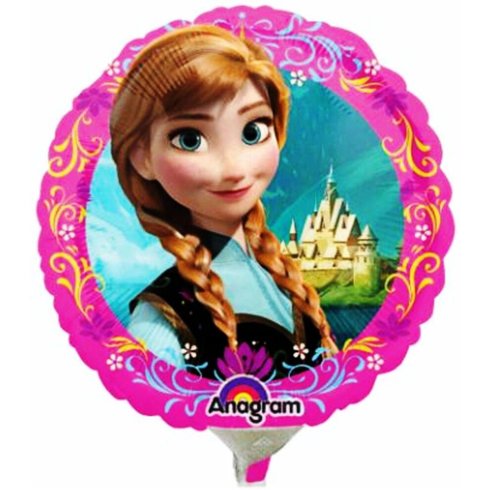 Disney Frozen Party Supplies Double Sided Sisters Anna and Elsa Mini Foil Balloon (Pack of 3)