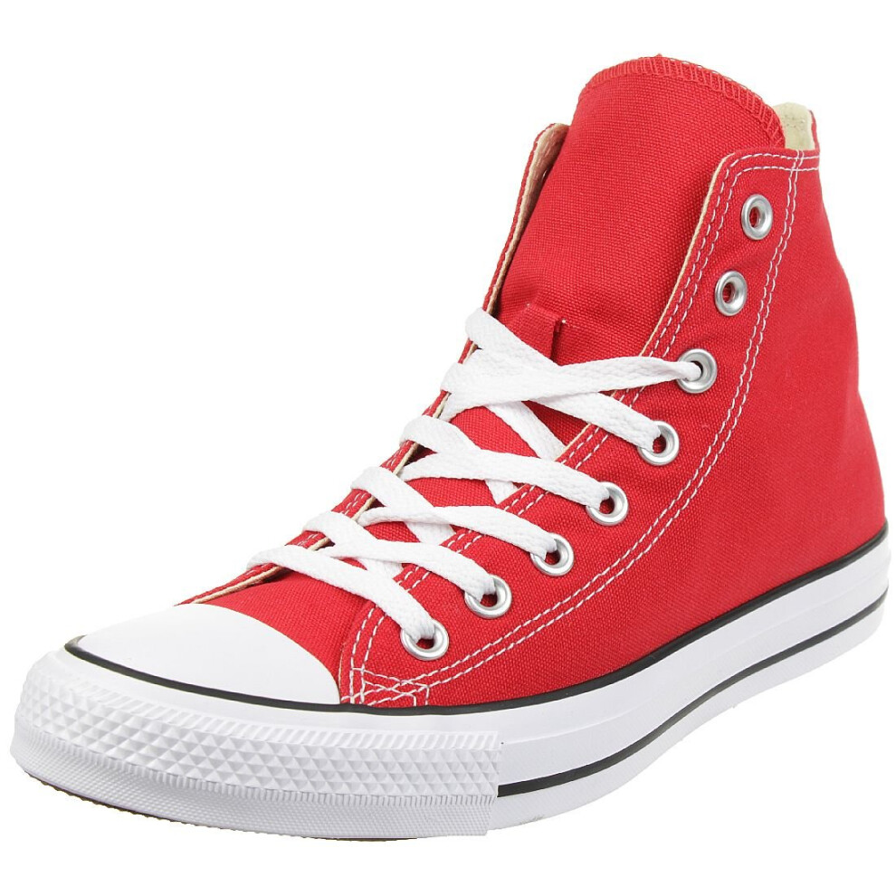Converse Womens All Star Hi High Top Chuck Taylor Chucks Trainers - Red - 8