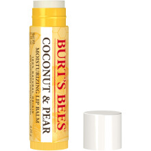 Burt's Bees Coconut and Pear Lip Balm Lip Moisturizer With Responsibly Sourced Beeswax Tint-Free Natural Conditioning Lip Treatment 1 Tube 0.15