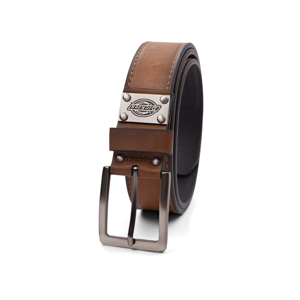 Dickies Men's Everyday Casual Belt  Brown Plaque  44