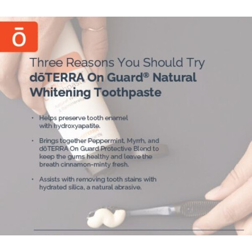 doTERRA doTERRA On Guard Natural Whitening Toothpaste 4.2oz (2 Pack) 2