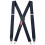 HOLD'EM Suspender Men X-Back Clip em Couro Crosspatch-Marinha (Regular 46"""") 1