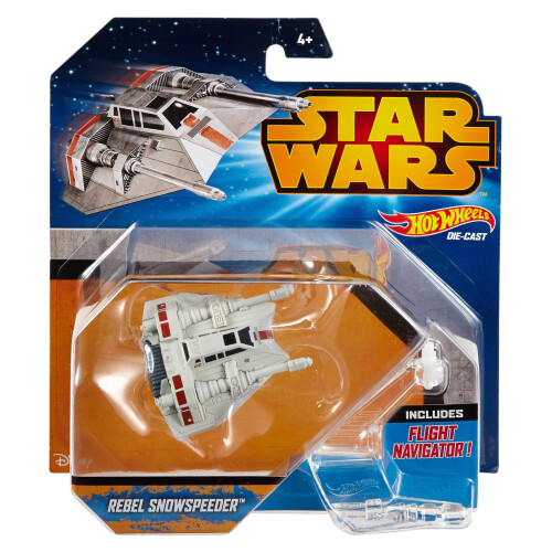 Hot Wheels Star Wars Διαστημόπλοιο Snowspeeder Πορτοκαλί Όχημα 2