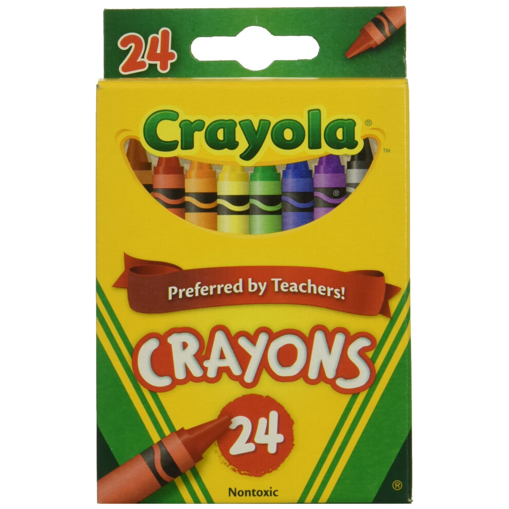 Wholesale: One Case of Crayola Crayons 24 Count (Case Contains 48 Boxes)  Standard
