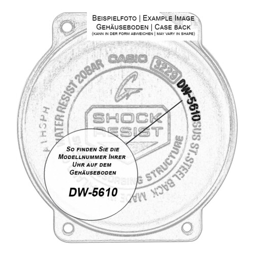 Casio Γνήσιο λουράκι 10304195 για Casio ρολόι SGW-100-1VH 2