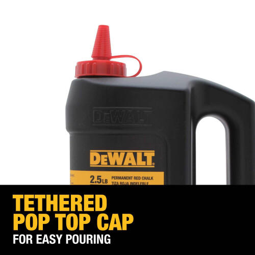 DeWalt DEWALT 2.5 lbs Chalk - Red Permanent (DWHT72716) 2