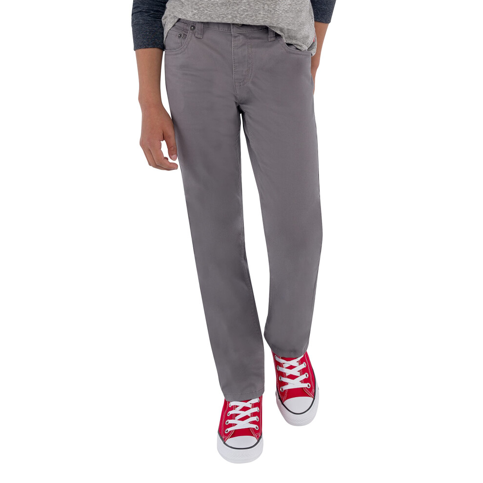 Levi's Boys' Big 511 Slim Fit Uniform Pants  Dark Gull Grey  20