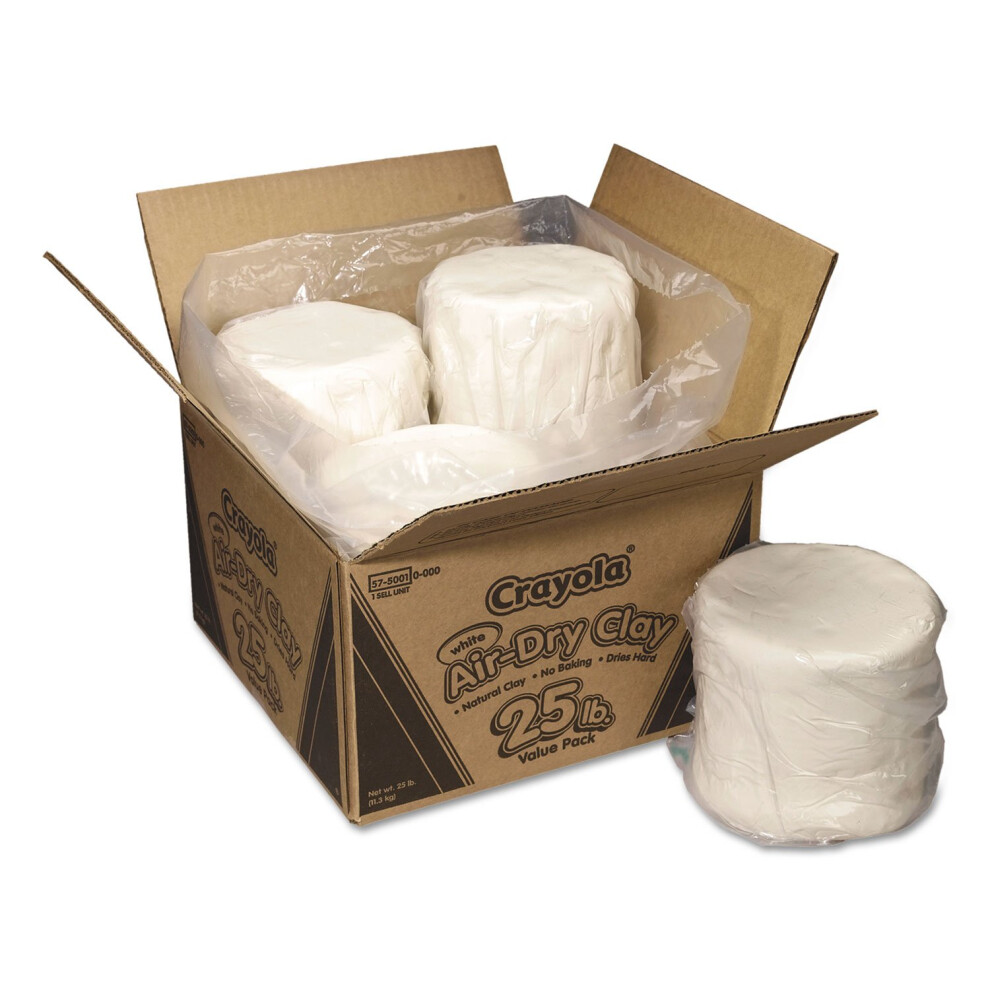 Crayola 575001 Air-Dry Clay  25 lb. Value Pack  White