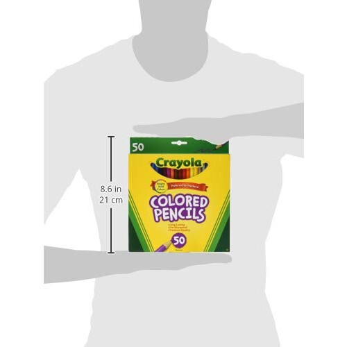 Crayola Χρωματιστά μολύβια Crayola 50ct Long (68-4050) Συσκευασία των 2 2