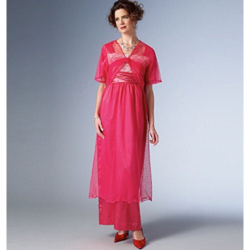 Butterick Butterick B6190 E5 Φόρεμα με Αυτοκρατορική Μέση, Μπουφάν και Κεφαλοδέσμες 2