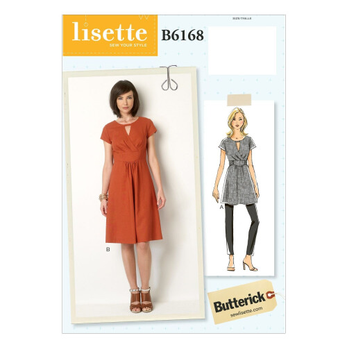 Butterick Butterick Patterns B6168 A5 Γυναικείο Τουνίκ και Φόρεμα από Lisette, Μέγεθος 6-8-10-12-14 1