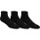 Asics ASICS Cushion Quarter Running Socks 3-Pairs, Black, Medium 1