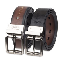Levi's Boys' Big Kids Belt-School Casual for Jeans with Reversible Strap Brown/Black Small