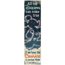 Eureka Walt Disney verticale klasbanner Al onze dromen meet 45 x 12""""