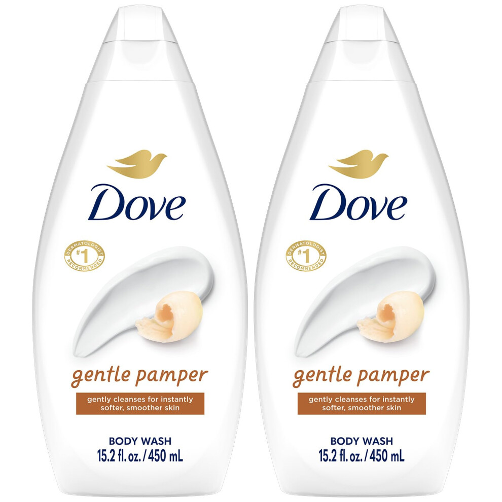 Dove Body Wash  Gentle Pamper 2-Pack - Soothing Moisturizing Cleanser for Soft Skin  15.22 Oz Ea-image-OPC-PGS725M-NEW