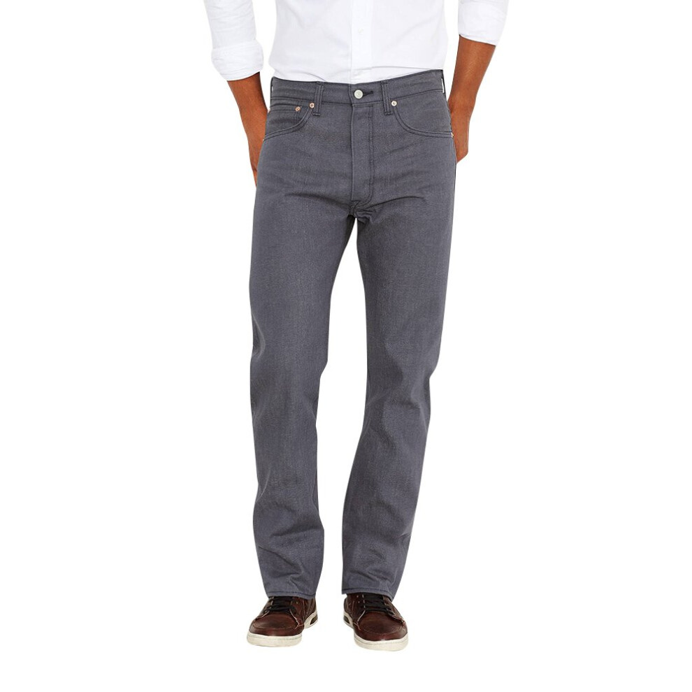 Levi's Men's 501 Original Shrink-to-Fit Jeans (Legacy)  Indigo Black STF-Grey Fill  31W x 32L