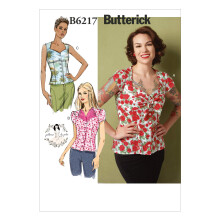 Butterick Patterns B6217 Ax5 Misses 'Sweetheart--Neckline Bluses av Gertie Size 4-6-8-10-12