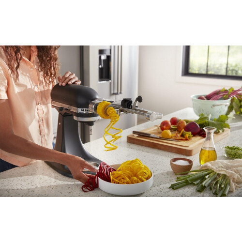 KitchenAid Συσκευή Σπείρας Φρούτων και Λαχανικών για Μίξερ, Πολυτελές Αλουμίνιο 1