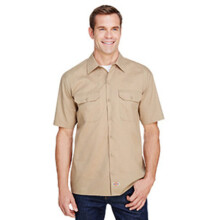 Herren FLEX Kurzarm-Twill-Arbeitshemd  SCHWARZ  S(D0102HI3TQ7)