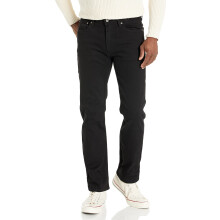 Levi's Men's 514 Straight fit Stretch Motion Jean, Native Cali Black Denim, 34x29