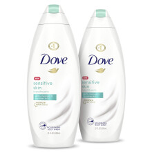 Dove Gel Douche Peau Sensible 2 Compte Hypoallergénique et Sans Sulfates 20 oz