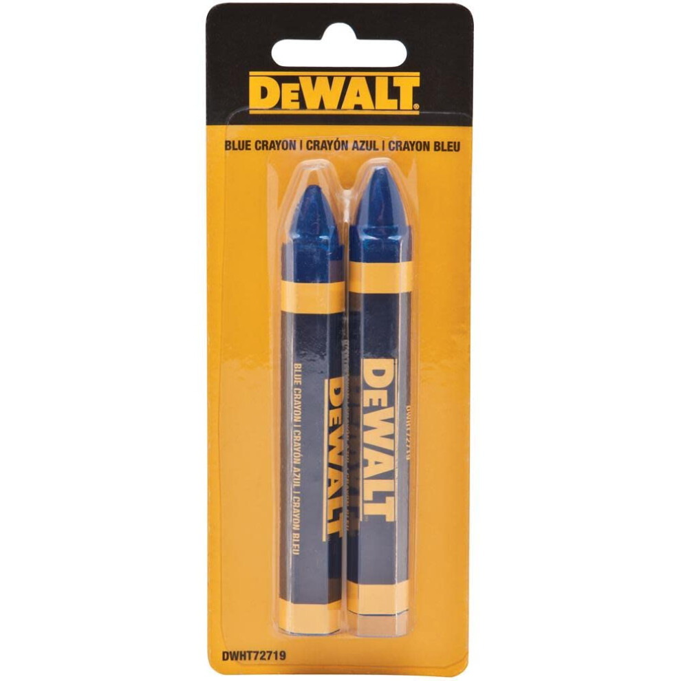 DEWALT DWHT72719 Blue Lumber Marking Crayon 2 pack