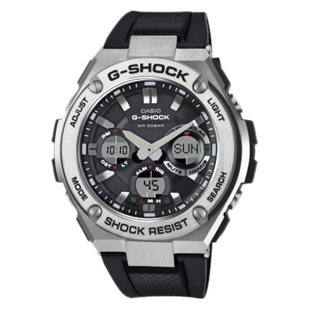 Casio Men's G-Shock GSTS110-1A Black Stainless-Steel Quartz Sport Watch-image