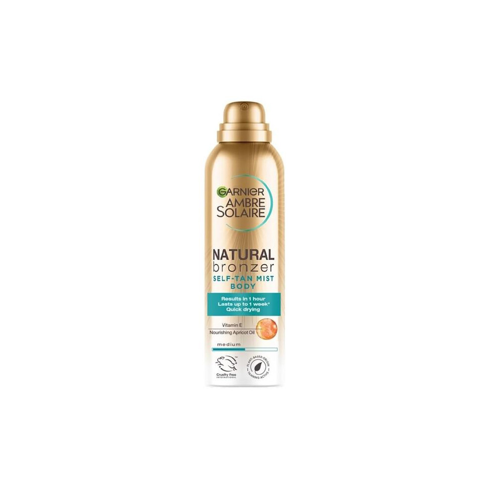 6 x Garnier Ambre Solaire Natural Bronzer Self Tan Mist Body Medium 150ml