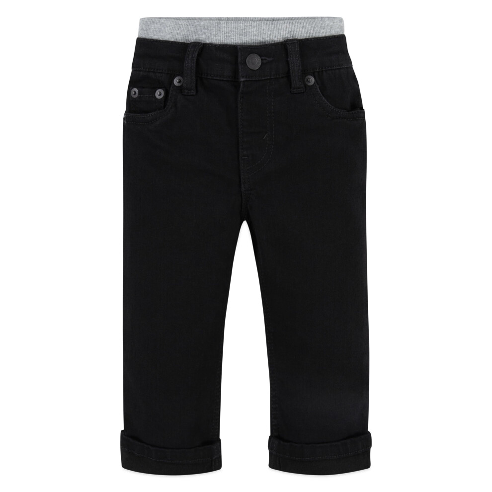 Levi's Baby Boys' Straight Fit Jeans  Black Stretch  3T