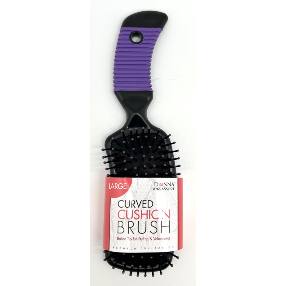 DONNA SMALL WIRE CUSHION BRUSH Blowdry Brush Curly Hair  Hair Brush for Separating  Detangling  Shaping and Defining Wet Thick or Curly Hair  Glides T