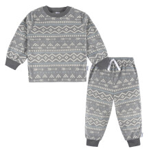 Gerber Toddler Boys' 2-delt fleece pyjamas top og bukses?t Fairisle 5T
