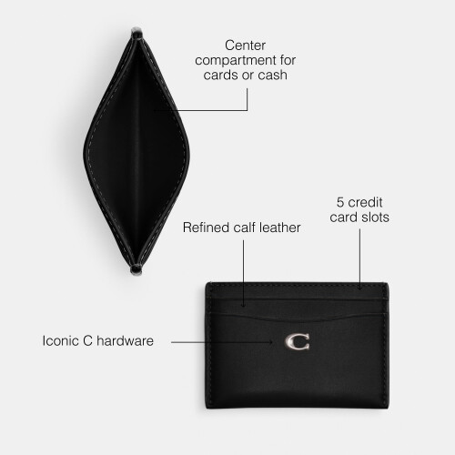 Coach Coach Essential Card Case Black 2