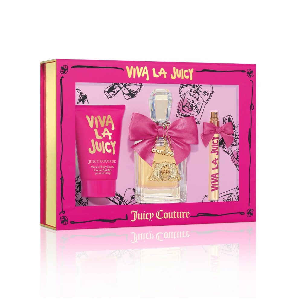 Juicy Couture Viva La Juicy 3 Piece Fragrance Gift Set  Perfume for Women