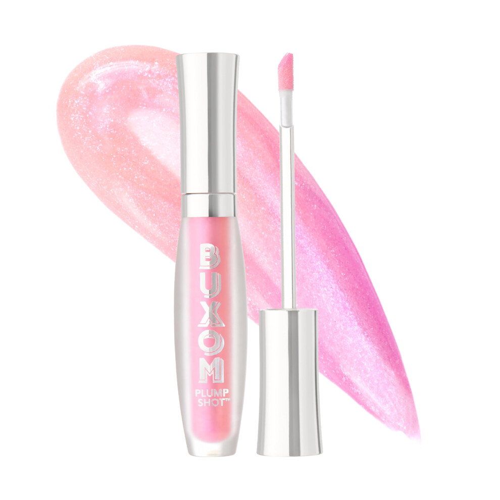 Buxom Plump Shot Collagen-Infused Lip Serum, Spellbound Pink Multichrome