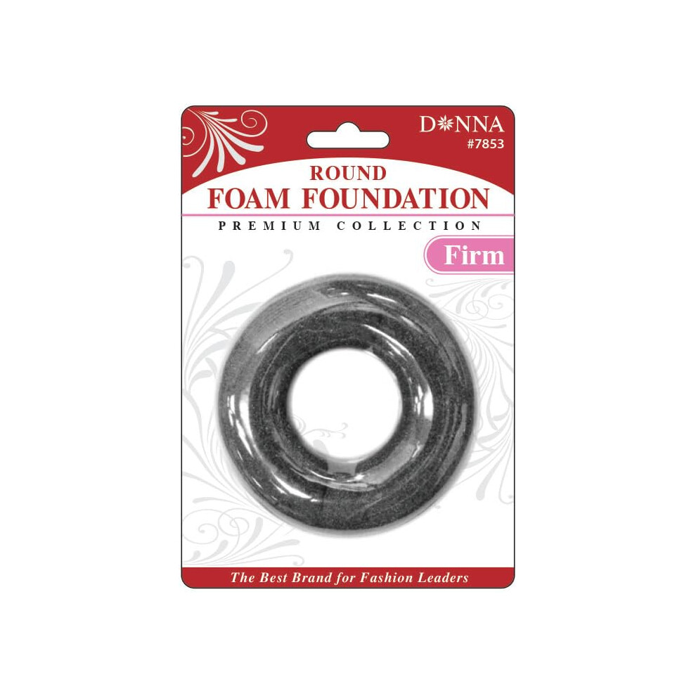 Donna Unisex Round Firm Foam Foundation, Donut Hair Bun Maker, Ring Style Bun Maker Large Size