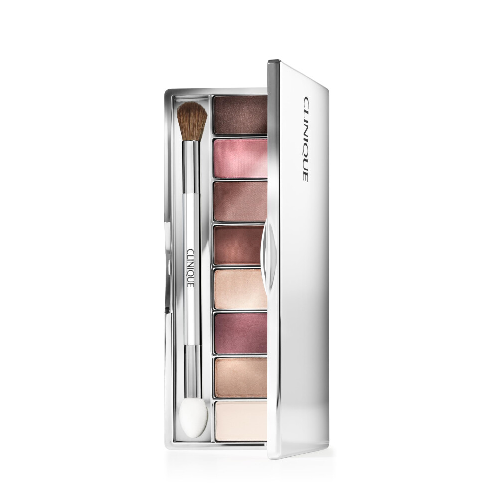 Clinique All About Shadow Eye Shadow Palette  8 Silky + Buildable Shades | Safe For Sensitive Eyes  Best of Black Honey
