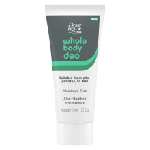 DOVE MEN + CARE Deodorant-Creme fr den ganzen Krper, aluminiumfrei, Aloe + Bambus, geeignet von der Achselhhle bis zu den Fen, 2,5 fl oz